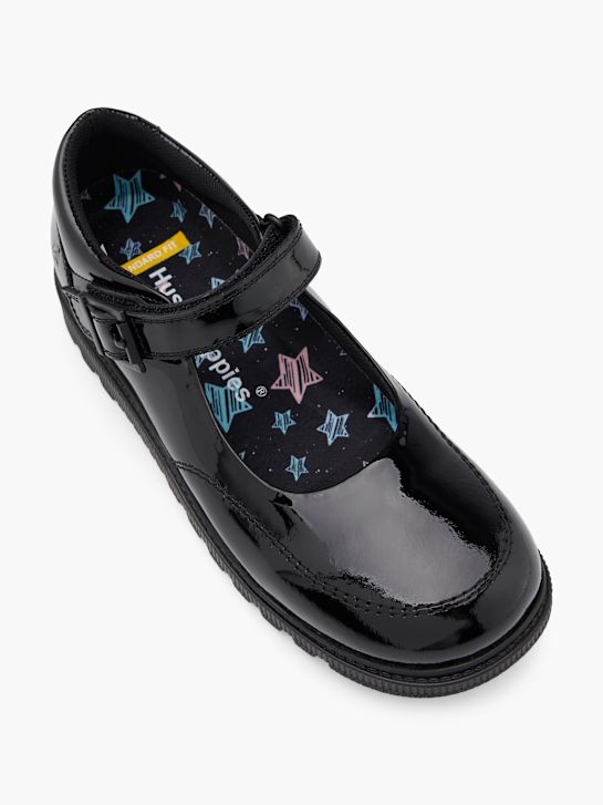 hush puppies Školy boty baletní ploché Černé deichmann