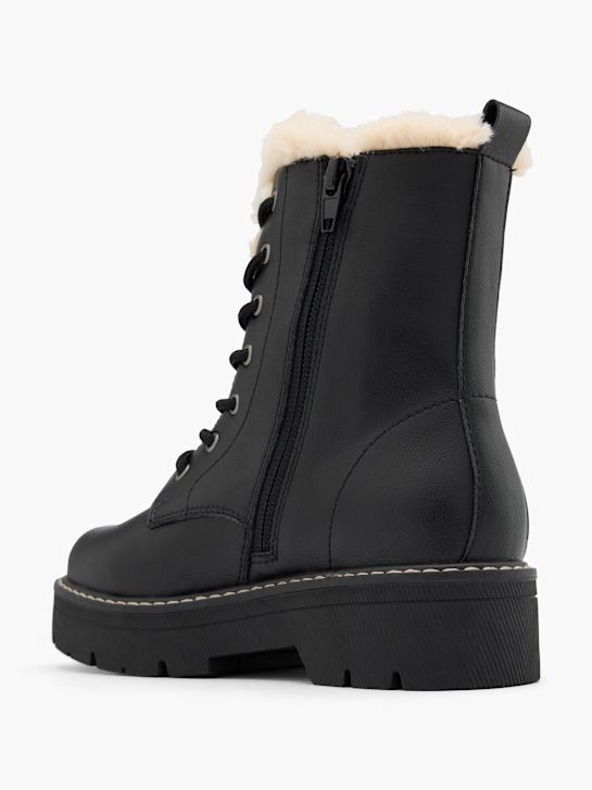 graceland krajka-up boot Černá deichmann