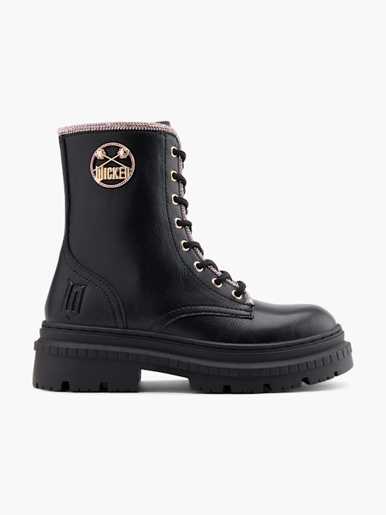 zlá krajka-up boot Černá deichmann