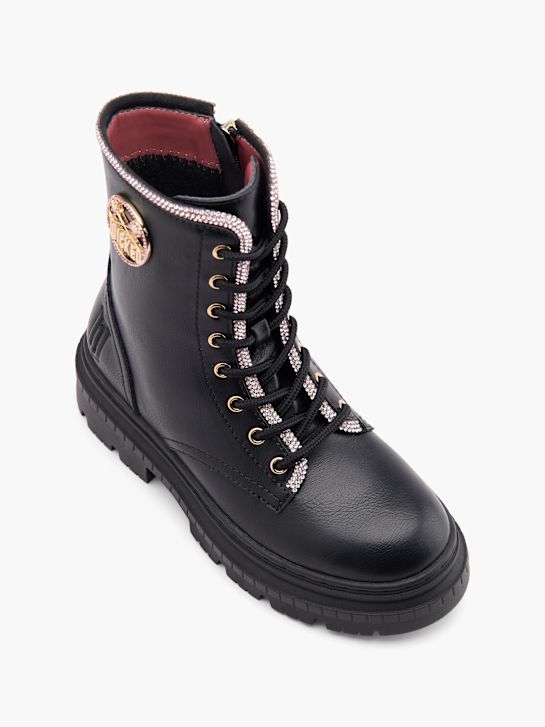 zlá krajka-up boot Černá deichmann