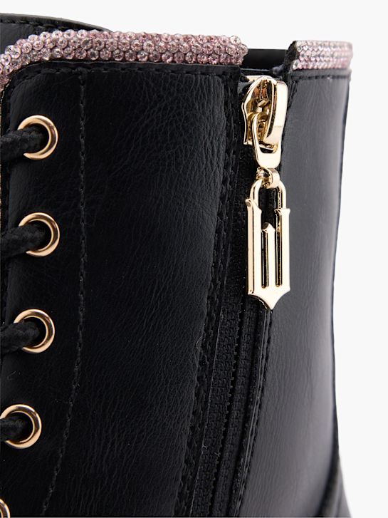 zlá krajka-up boot Černá deichmann