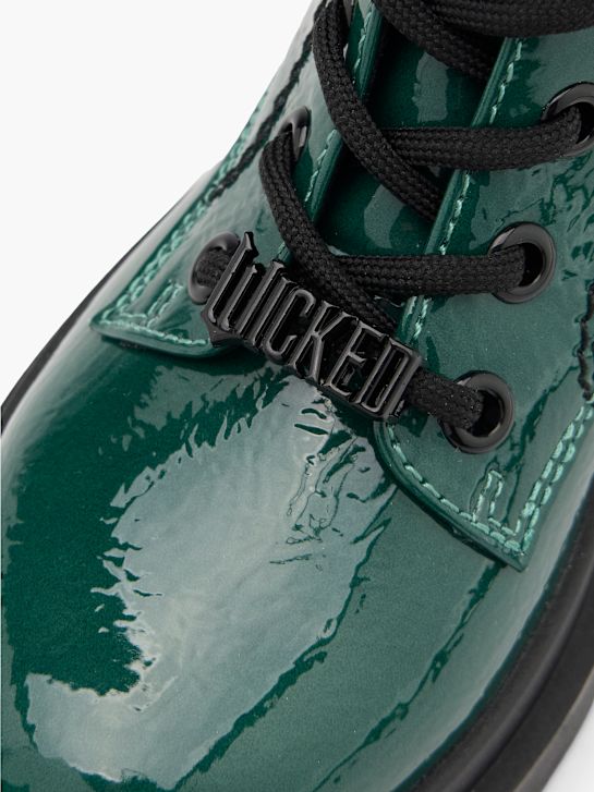 zlá krajka-up boot zelená deichmann