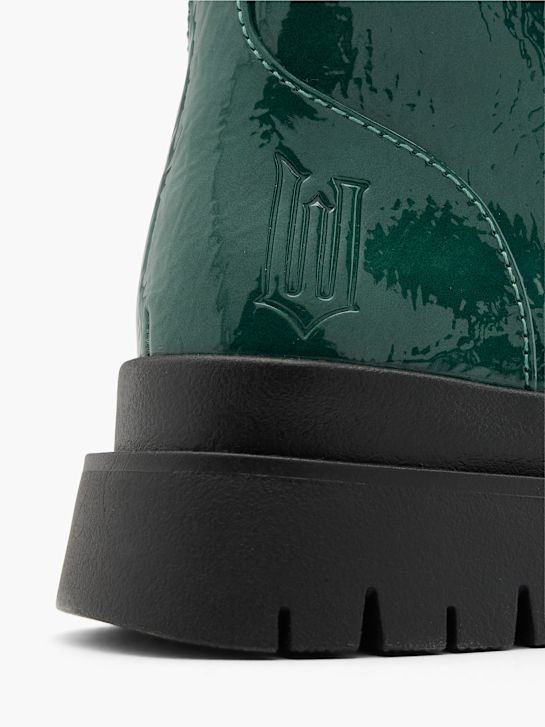 zlá krajka-up boot zelená deichmann