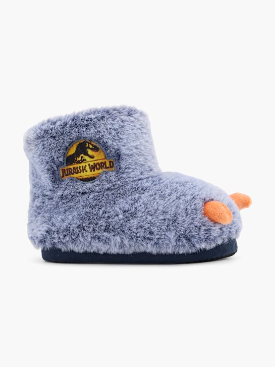 jurský svět plyšové papuče modrá deichmann