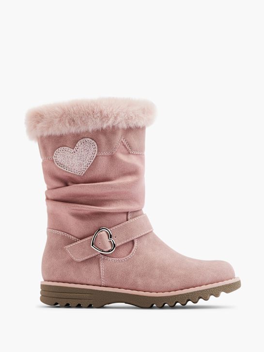 graceland kolena vysoké boot růžová deichmann