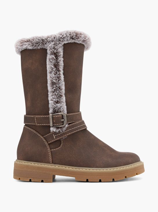graceland kolena vysoké boot hnědá deichmann