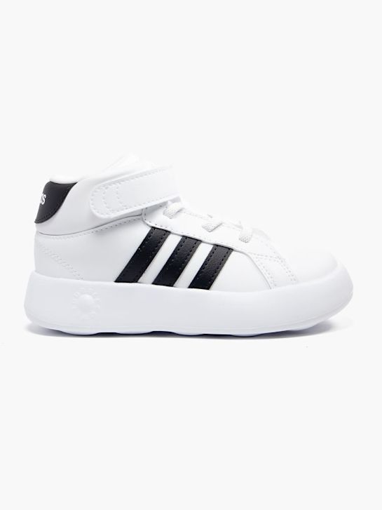 adidas grand court mid jsem high top trainer white deichmann
