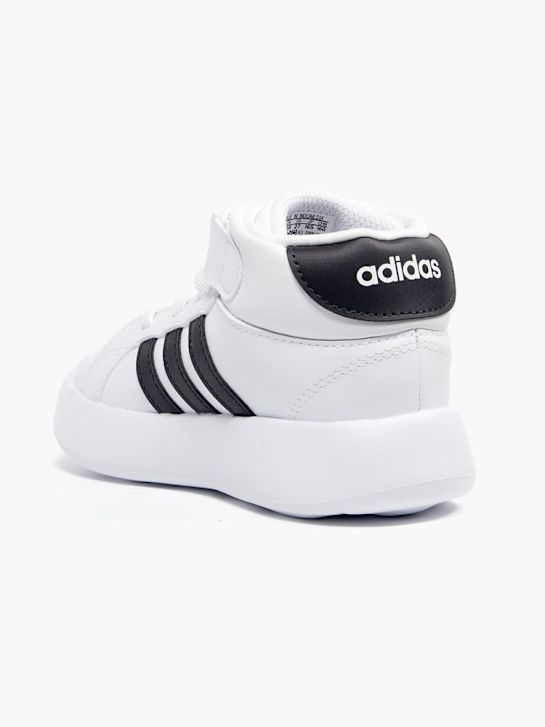 adidas grand court mid jsem high top trainer white deichmann