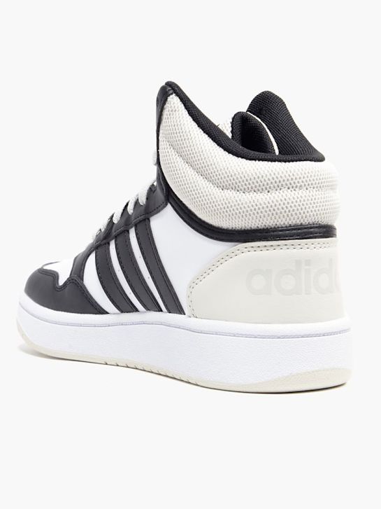 adidas hoops 3.0 stŘednÍ k high top trainer white deichmann