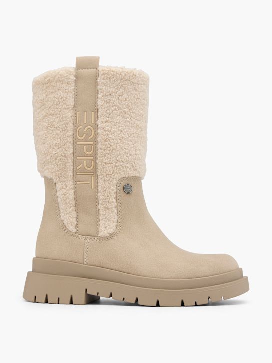 esprit kolena vysoké boot beige deichmann