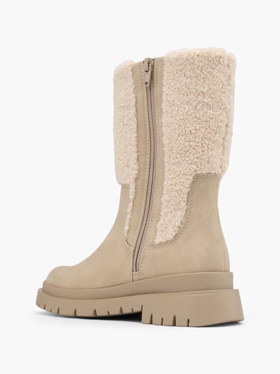 esprit kolena vysoké boot beige deichmann
