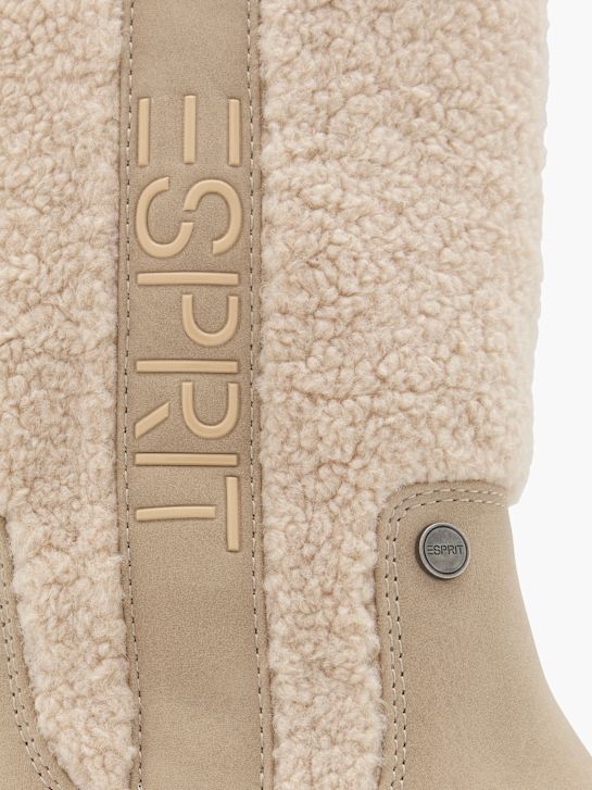 esprit kolena vysoké boot beige deichmann