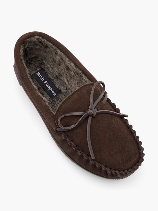 hush puppies uzavřen-zpátky střevíček hnědá deichmann