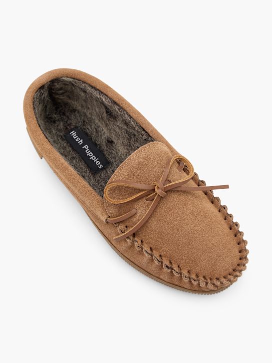 hush puppies uzavřen-zpátky papuče béžové deichmann