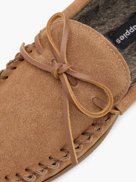 hush puppies uzavřen-zpátky papuče béžové deichmann