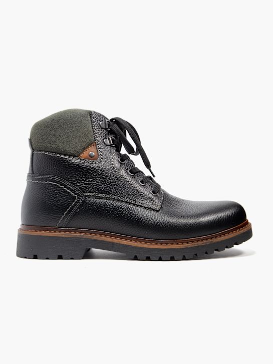 jsem boty krajka-up boot Černá deichmann