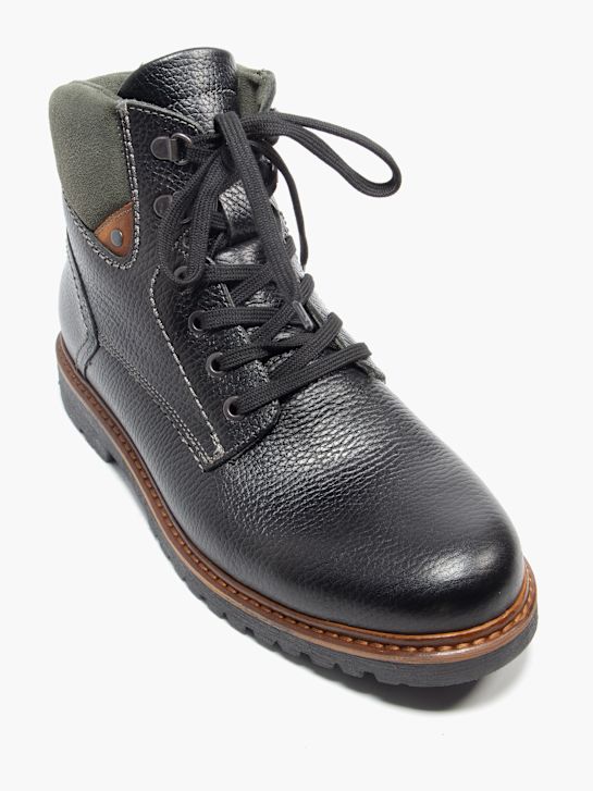jsem boty krajka-up boot Černá deichmann