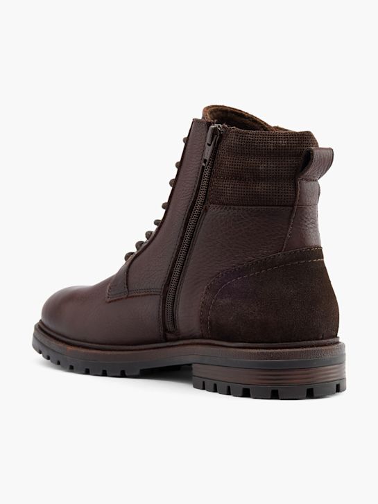 mustang krajka-up boot hnědá deichmann