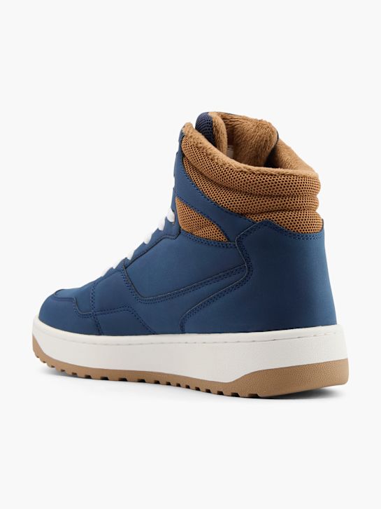 fila high top trainer modrá deichmann