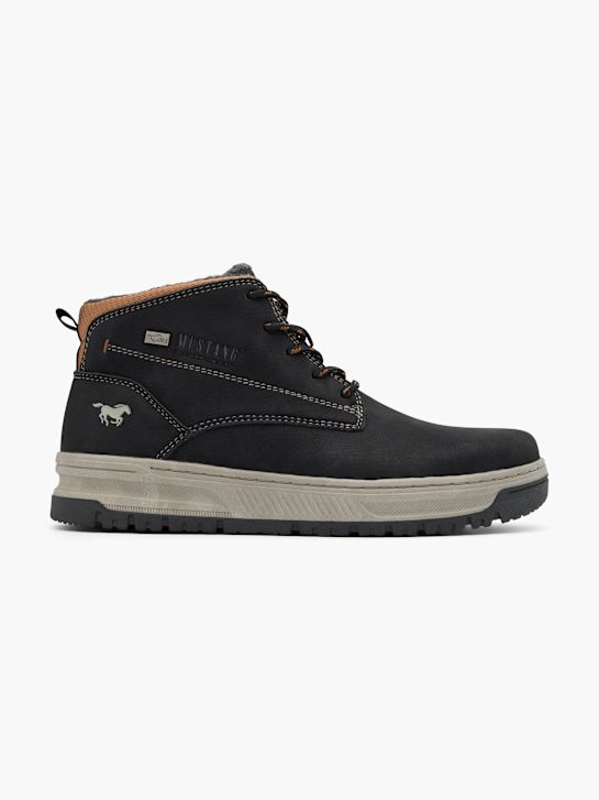 mustang šněrovací bota Černá deichmann