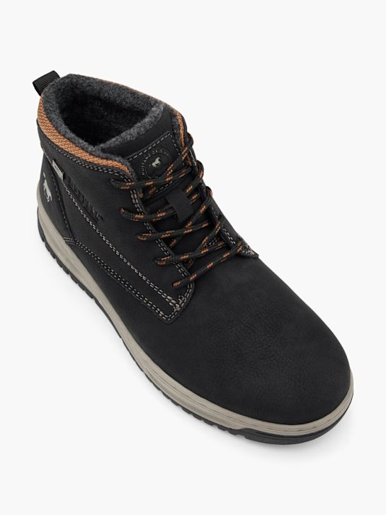 mustang šněrovací bota Černá deichmann