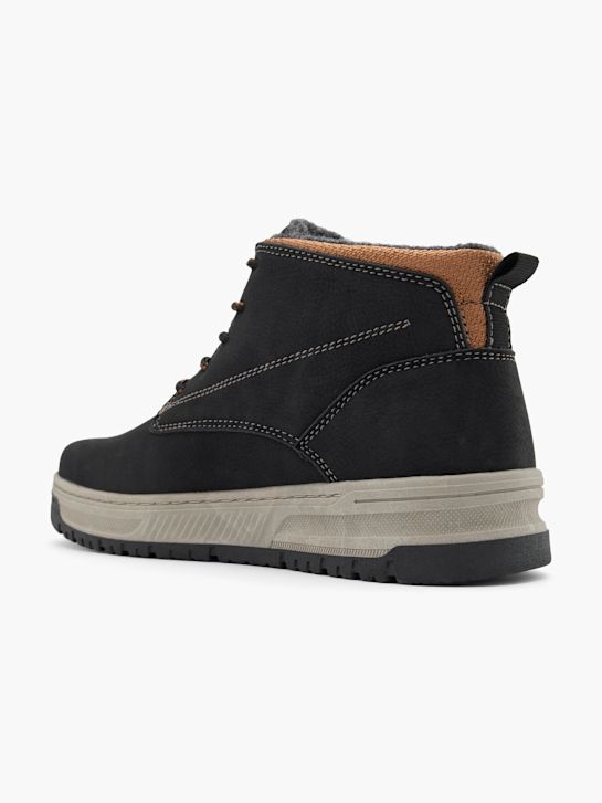 mustang šněrovací bota Černá deichmann
