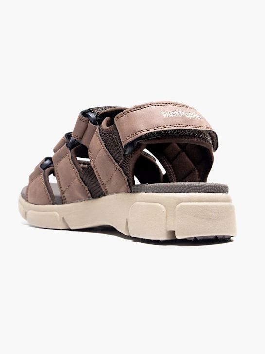 hush puppies vycházkové sandály hnědé deichmann