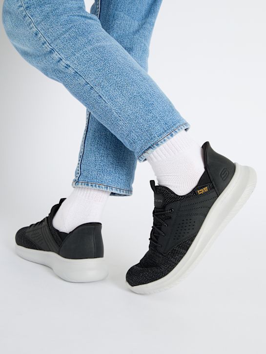 skechers dawson navlékací trainer Černá deichmann