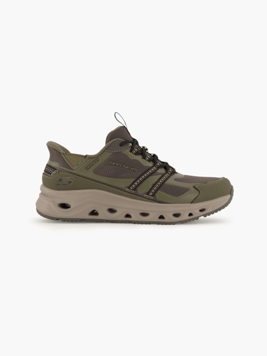 skechers swift fit slip-on trenér olivový deichmann
