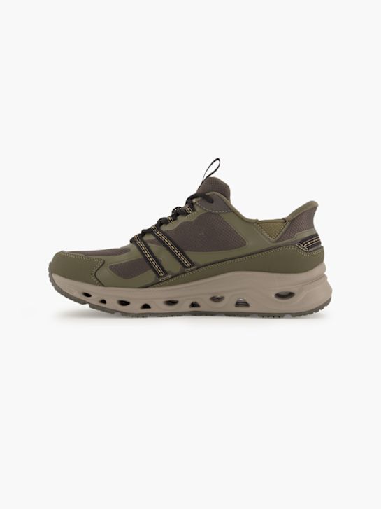 skechers swift fit slip-on trenér olivový deichmann