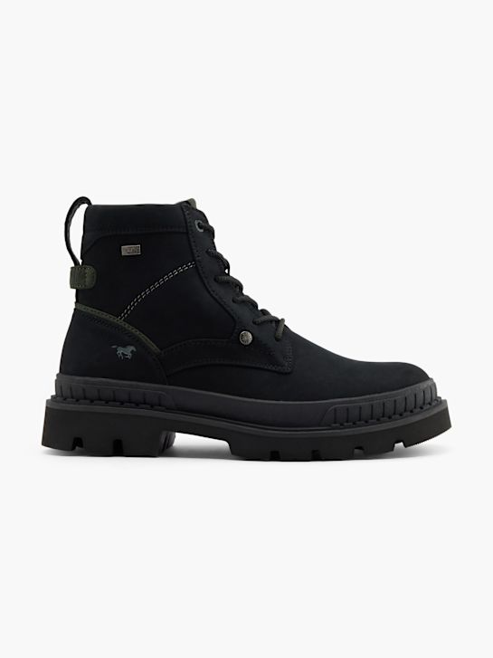 mustang šněrovací bota Černá deichmann