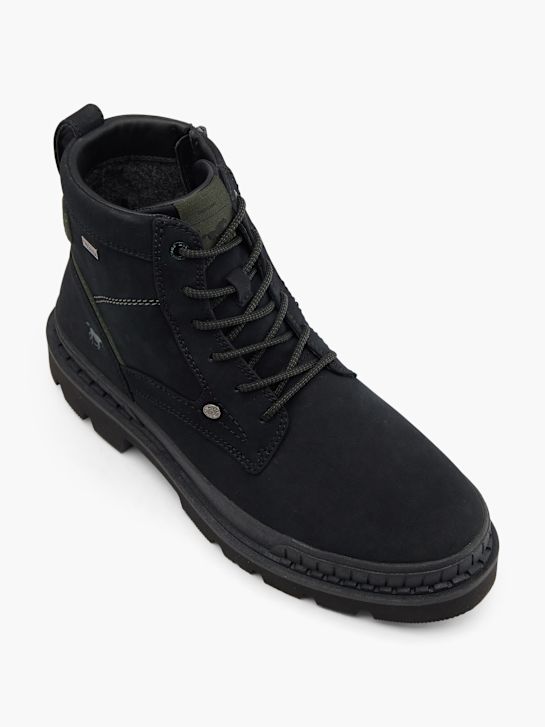mustang šněrovací bota Černá deichmann