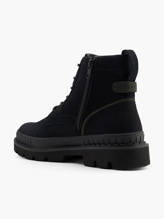 mustang šněrovací bota Černá deichmann