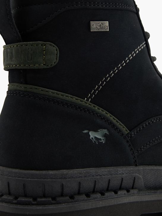 mustang šněrovací bota Černá deichmann