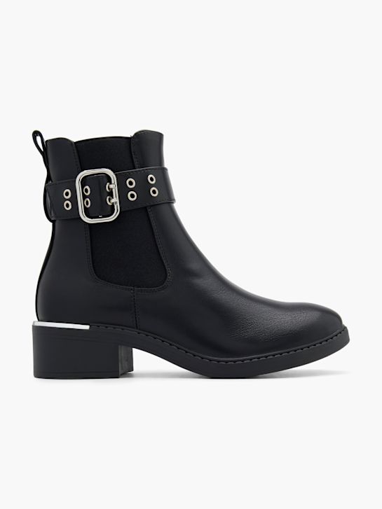 graceland podpatky chelsea boot Černá deichmann