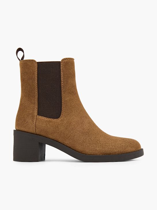 graceland podpatky chelsea boot hnědá deichmann