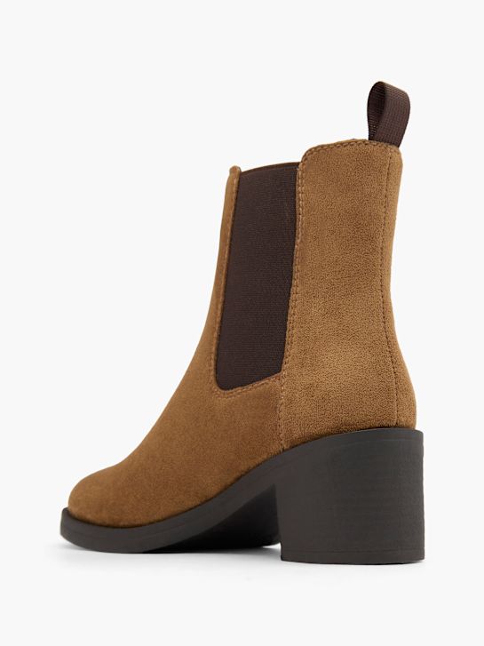 graceland podpatky chelsea boot hnědá deichmann