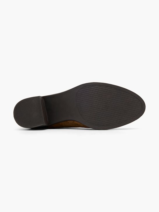graceland podpatky chelsea boot hnědá deichmann