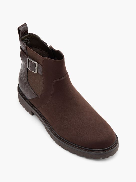 graceland podpatky chelsea boot hnědá deichmann