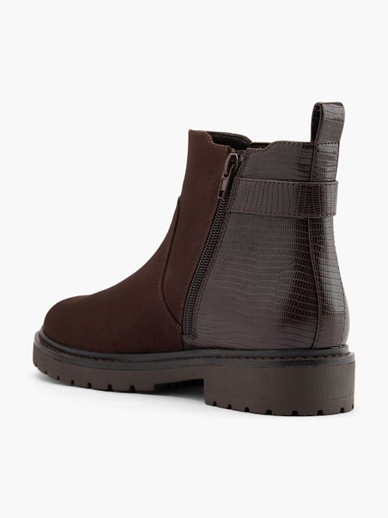graceland podpatky chelsea boot hnědá deichmann