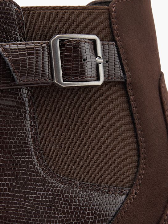 graceland podpatky chelsea boot hnědá deichmann