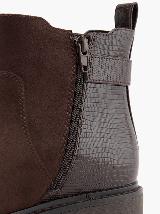 graceland podpatky chelsea boot hnědá deichmann