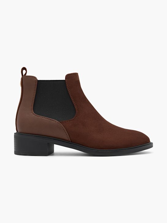 graceland podpatky chelsea boot hnědá deichmann