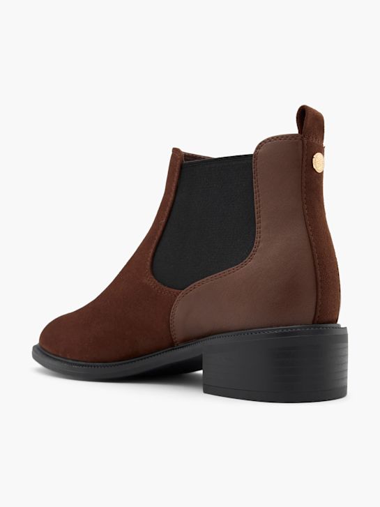 graceland podpatky chelsea boot hnědá deichmann