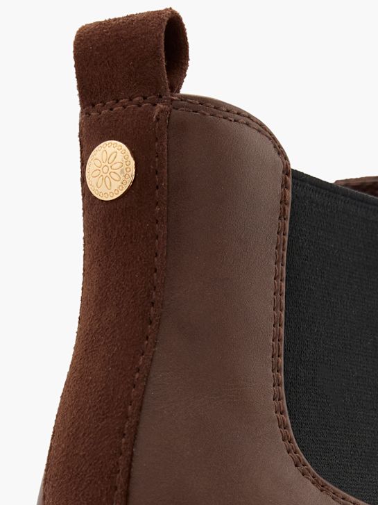 graceland podpatky chelsea boot hnědá deichmann