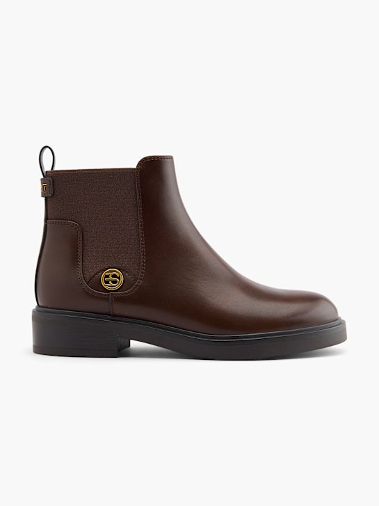 esprit podpatky chelsea boot hnědá deichmann