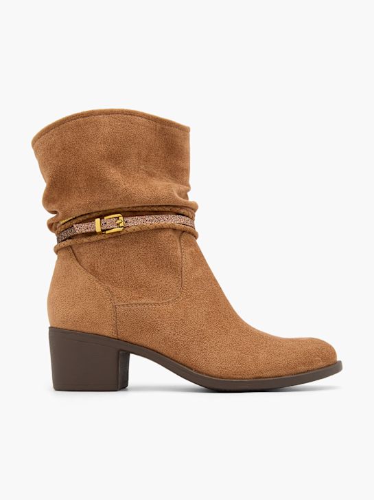 graceland klasický kotník boot hnědá deichmann