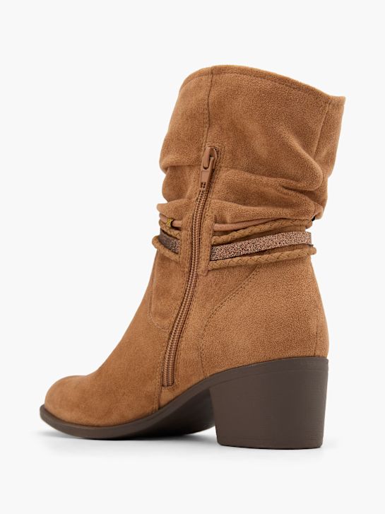 graceland klasický kotník boot hnědá deichmann