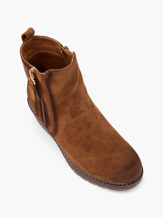 graceland klasický kotník boot hnědá deichmann