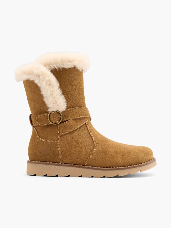 hush puppies kolena vysoké boot beige deichmann